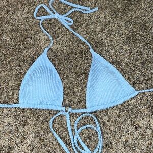 Light blue swimsuit top